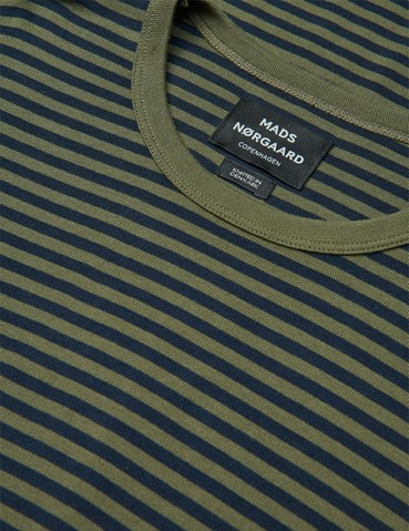 Duo ribbet Tobias t-skjorte blå/grønn - Bilde 2