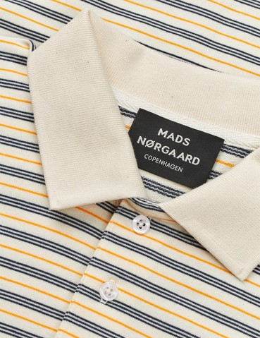 Light Terry polo t-skjorte vanilla ice/sky captain/zinnia - Bilde 2