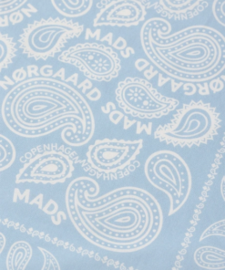 Alternative view of Soft Cotton Paisley skjerf Solid cashmere blue