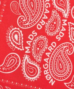 Alternative view of Soft Cotton Paisley skjerf Solid fiery red