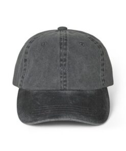 Washed Cotton Twill Coal Cap washed black
