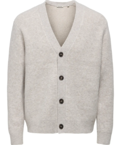 Allan cardigan lysgrå