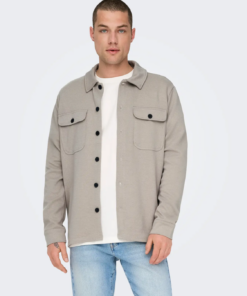 Newkodyl overshirt vintage khaki grå