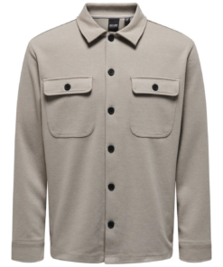 Alternative view of Newkodyl overshirt vintage khaki grå