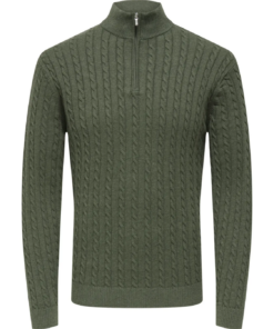 Alternative view of Loui 12 kabel halfzip grønn