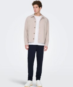 Mark slim bukse mørk blå