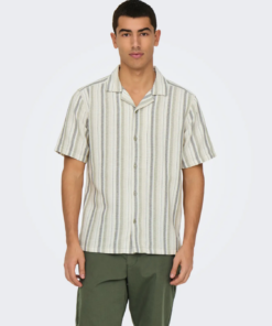 Trev Life stripete skjorte grønn