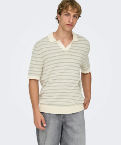 Tilo split neck hvit