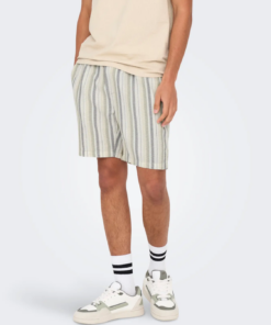 Trev Life stripete shorts grønn