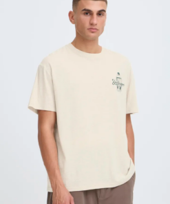 Theon kort ermet beige