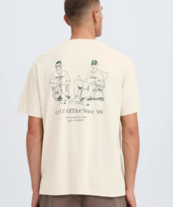 Alternative view of Theon kort ermet beige