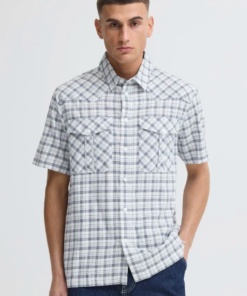 Ulman kort ermet skjorte blå