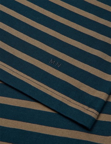 Cotton Jersey Stripe Frode t-skjorte sky captain/tarmac - Bilde 2