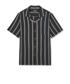 Texture Kenji skjorte black/plaza taupe
