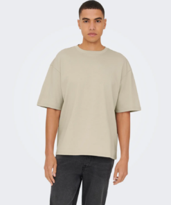 Caspian Airflex boxy t-skjorte beige