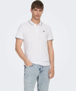 Fletcher Life slim polo hvit