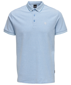 Alternative view of Fletcher Life slim polo lys blå