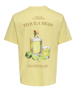 Alternative view of Fred Life print t-skjorte tequila