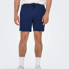 Kian Life straight shorts blå