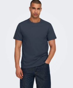 Max Life Stitch t-skjorte blå