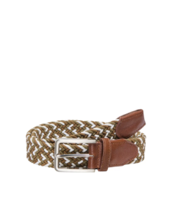 Thibaut multicolor flettet belte brun