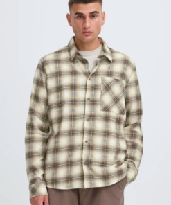 Tavish lang ermet skjorte grønn