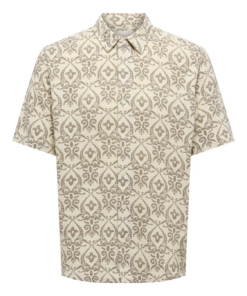 Alternative view of Sea Jacquard skjorte beige