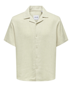 Kari Resort lin skjort beige