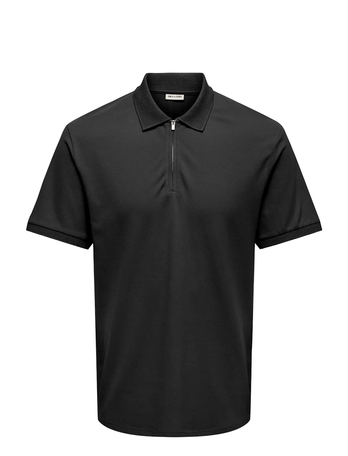 Cory halfzip polo t-skjorte svart
